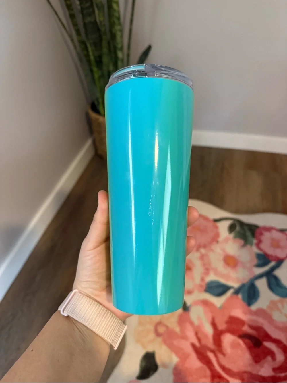 Like New Starbucks Neon Lime to Blue Ombré Stainless Steel Tumbler - 16 oz - Picture 3 of 7